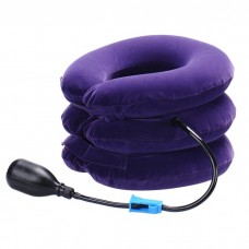 Air Inflatable Cervical Neck Traction Device Adjustable Neck Pillow and Brace for Pain Relief Travel Sleeping